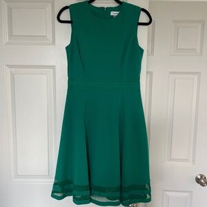 Calvin Klein green dress 6